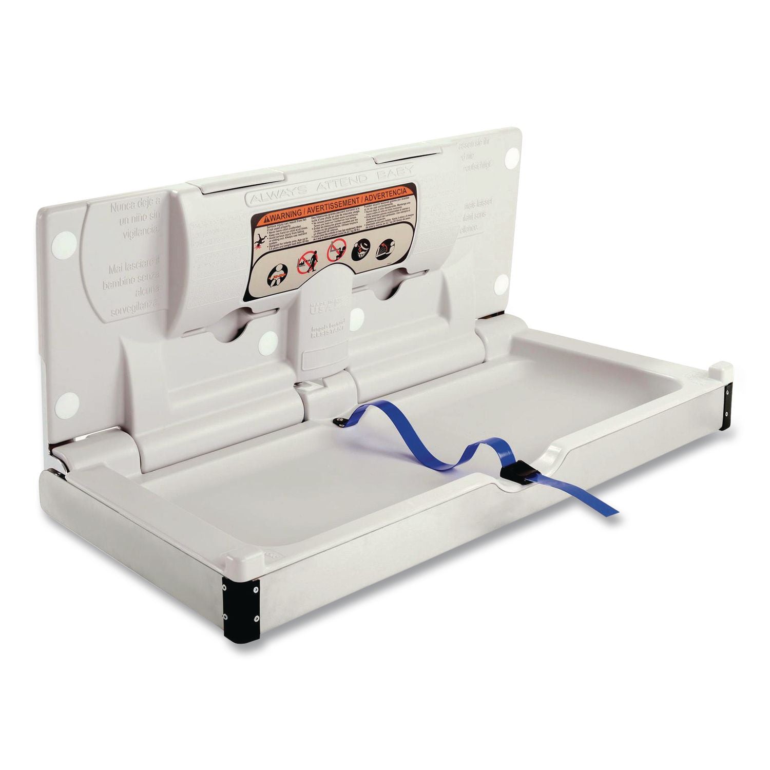 Stainless Steel Baby Changing Station, 34.6 x 17.37, Silver