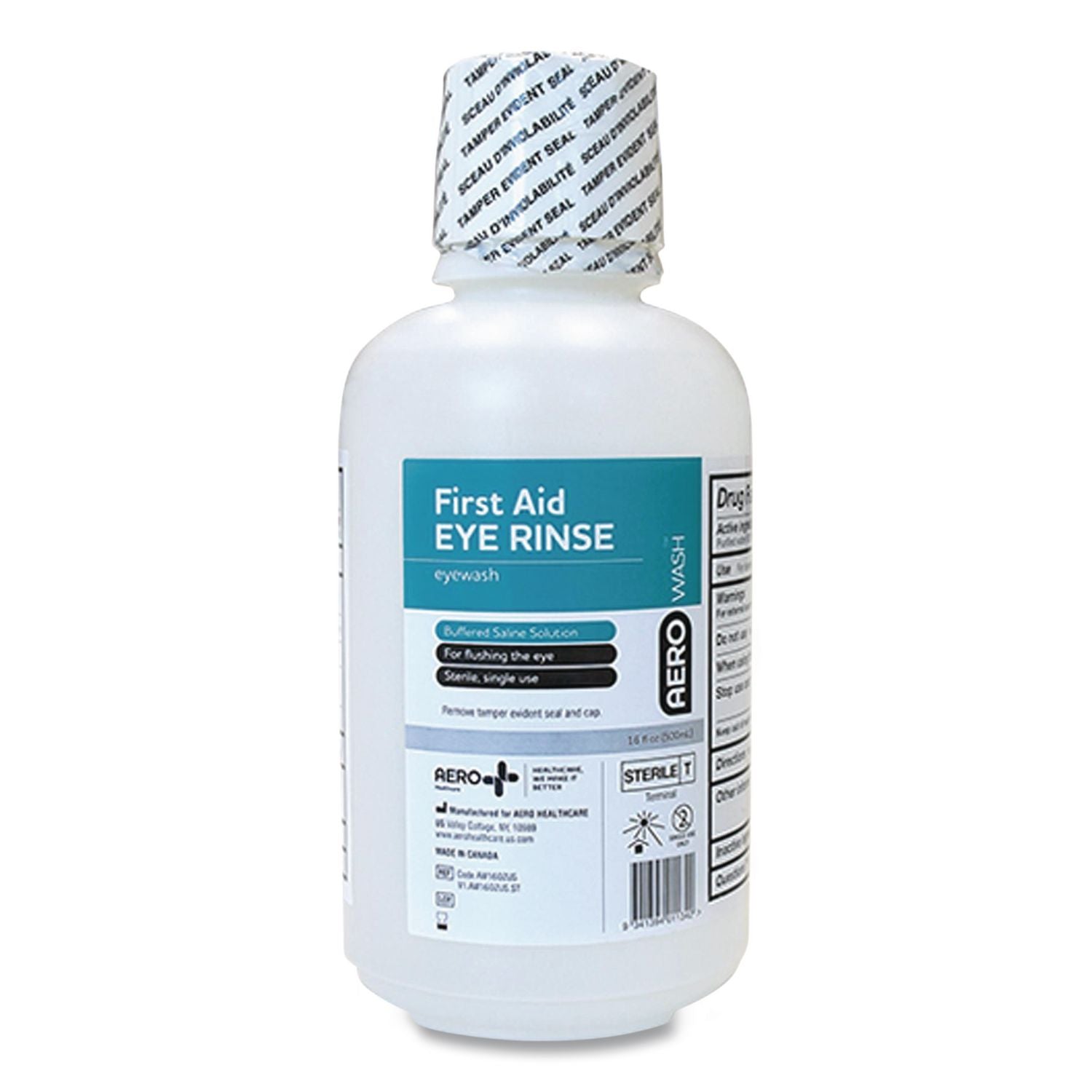 AEROWASH Eyewash 16 oz Refill Bottle