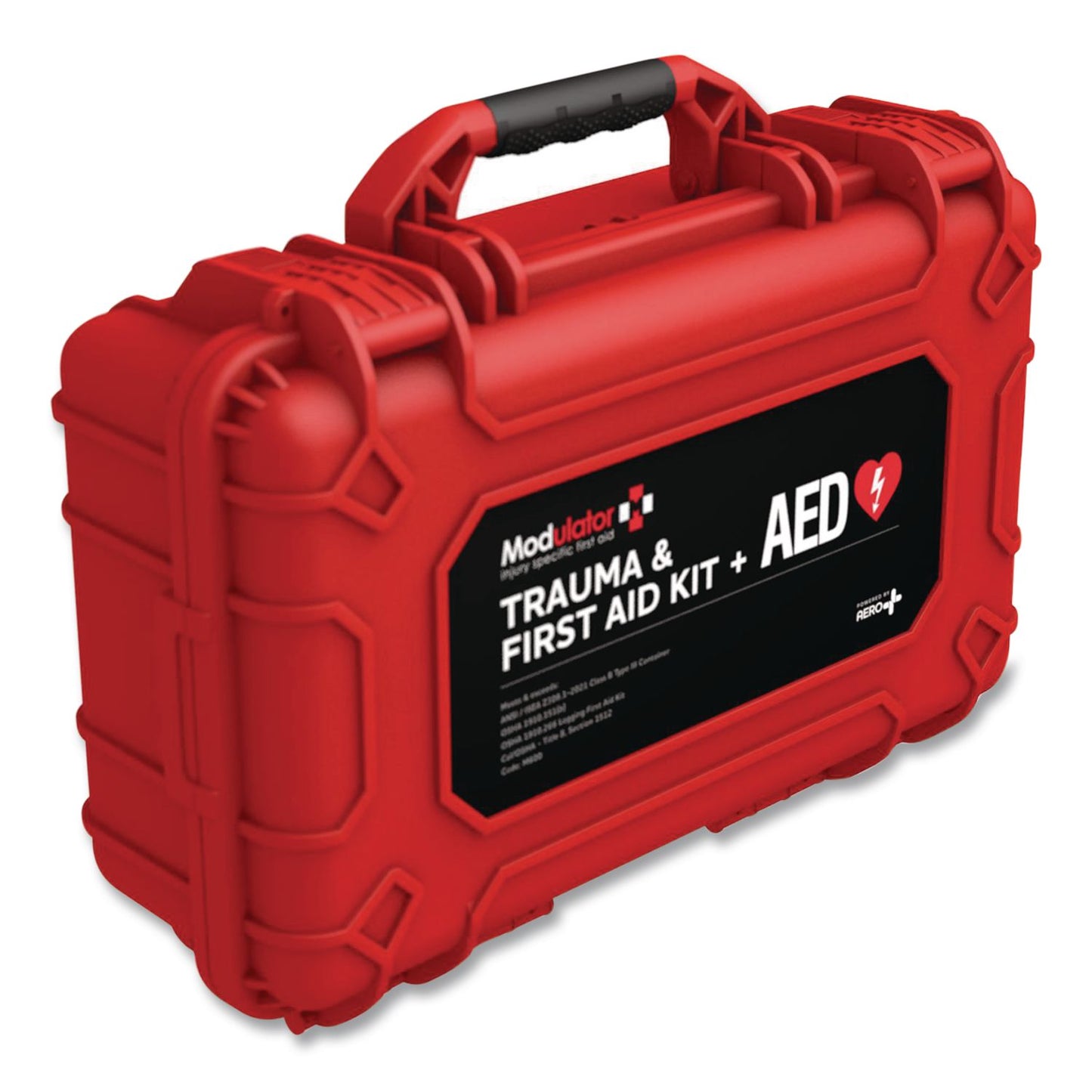 Trauma Kit with HeartSine 360P and Bleed Control - XL Rugged Hard Case, 296 Pieces