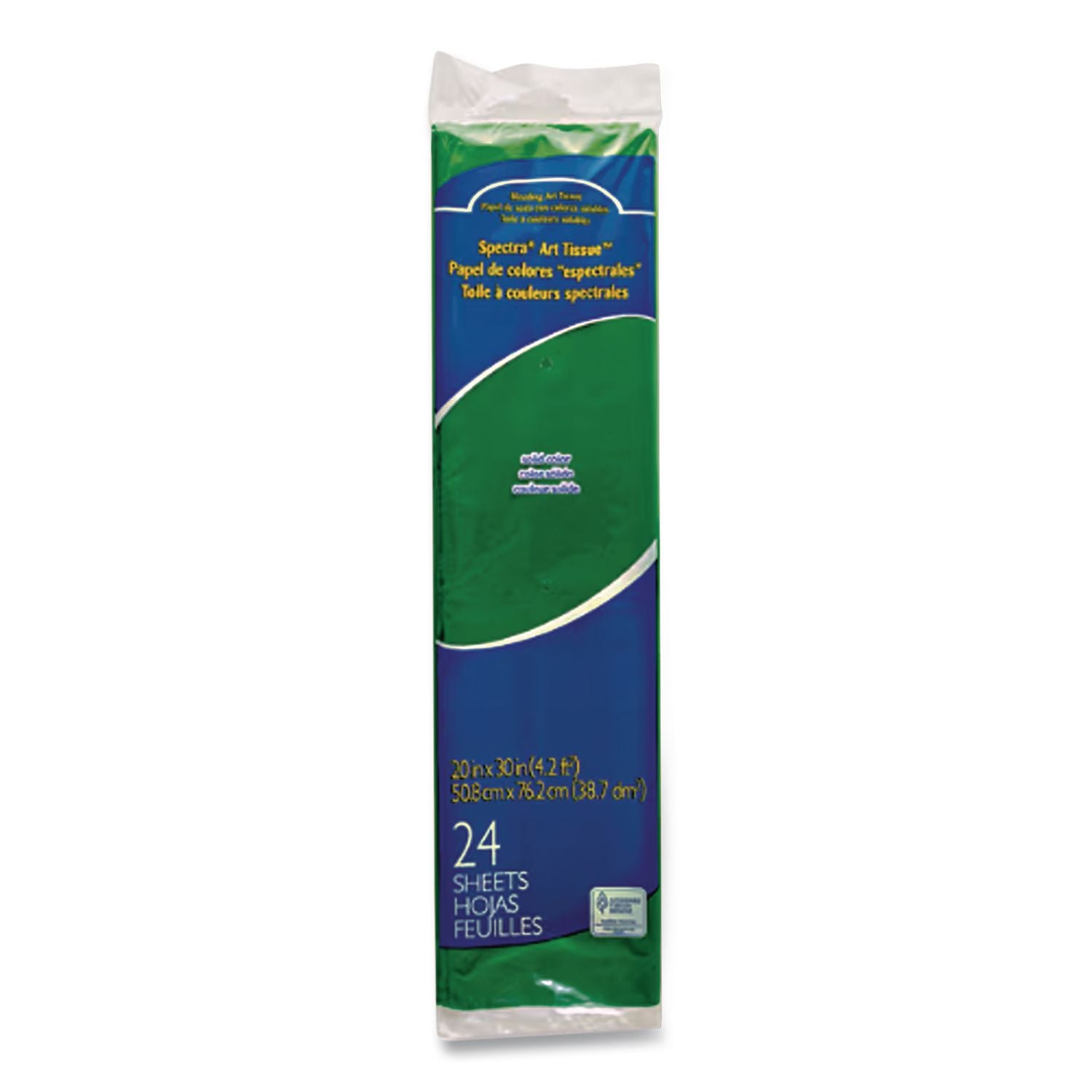 Spectra Art Tissue, 23 lb Tissue Weight, 20 x 30, Emerald Green, 24/Pack