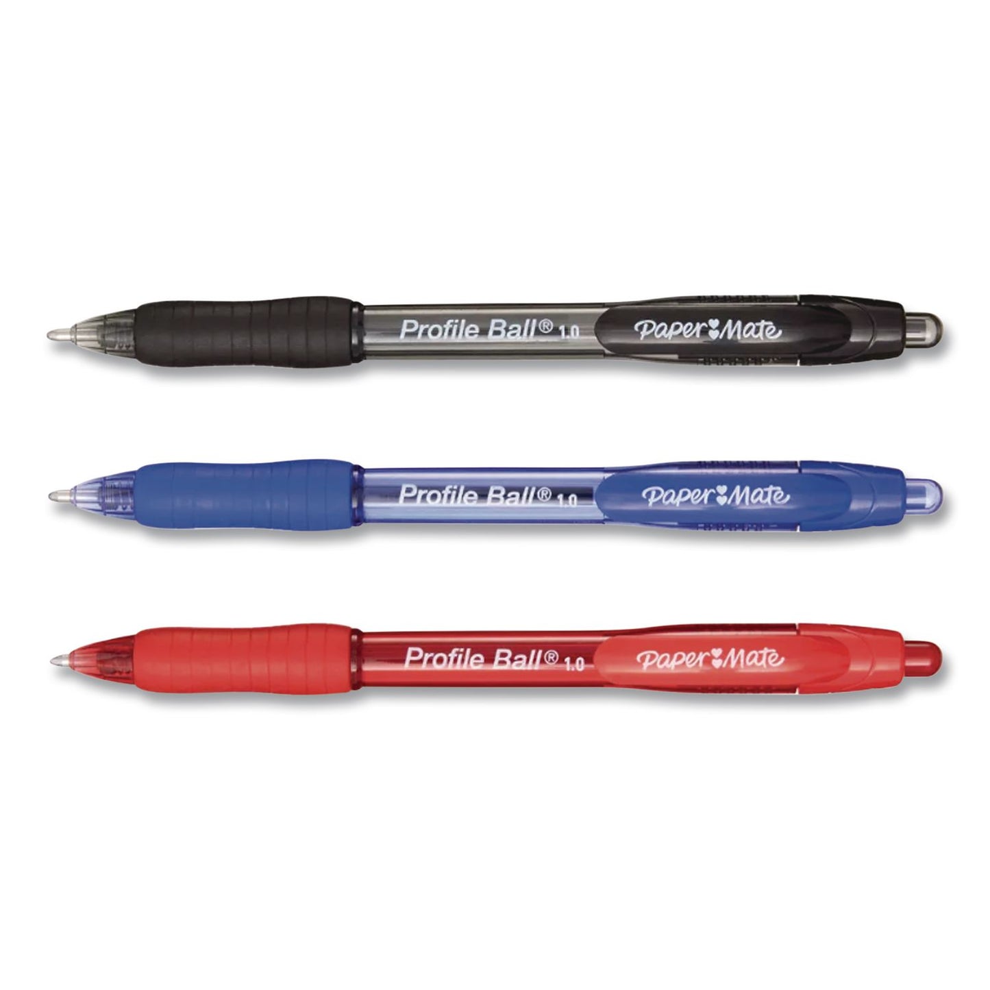 PROFILE GEL PEN, RETRACTABLE, MEDIUM 0.7 MM, ASSORTED INK AND BARREL COLORS, 8/PACK