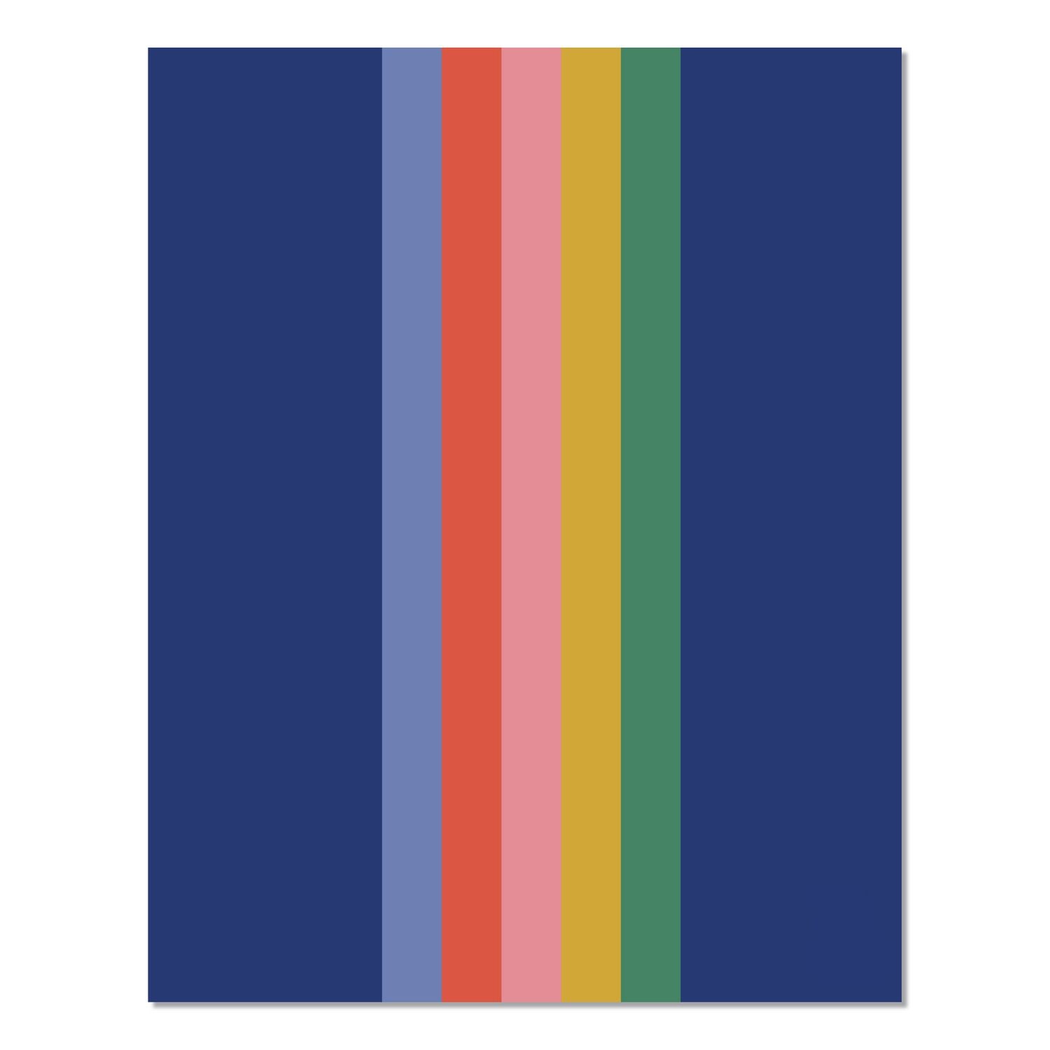 Bold Stripe Monthly Planner, 9.5 x 7.5, Multicolor Cover, 12-Month (Jan to Dec): 2026
