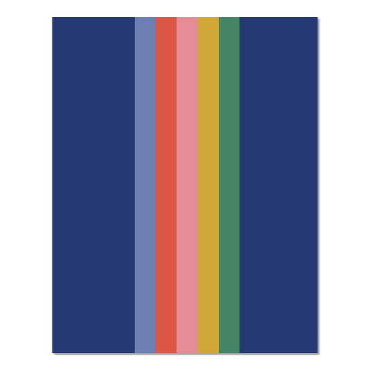 Bold Stripe Monthly Planner, 9.5 x 7.5, Multicolor Cover, 12-Month (Jan to Dec): 2026