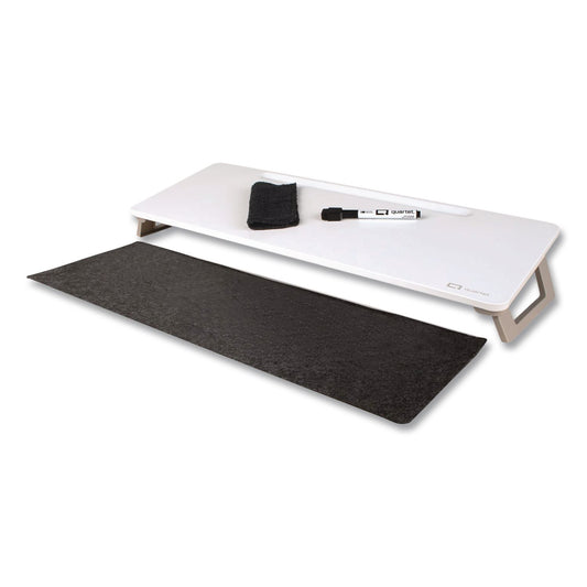 Magnetic Steel Dry Erase Desktop Computer Pad, 21 x 7.75, White Surface