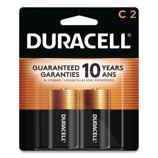 Coppertop Alkaline C Batteries, 2/pack
