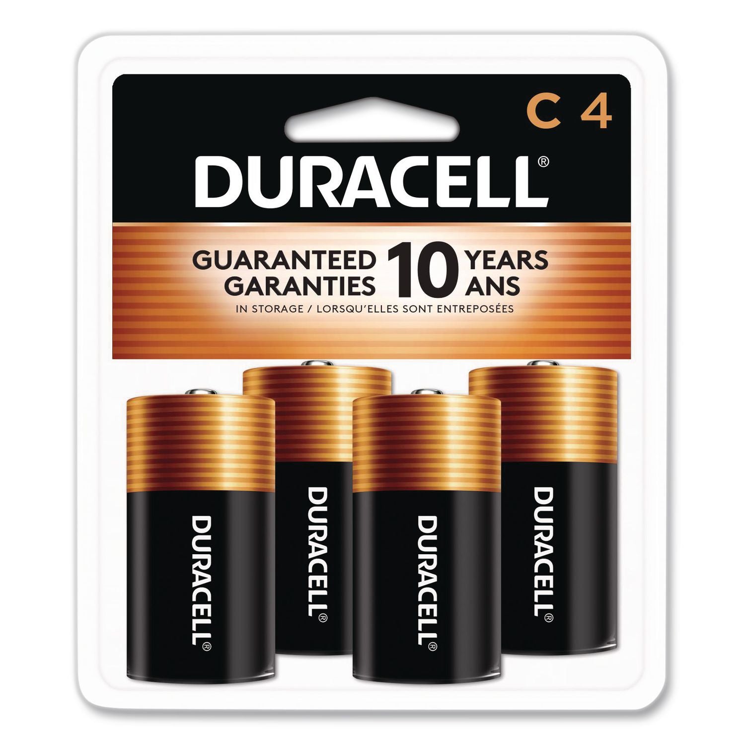Coppertop Alkaline C Batteries, 4/pack