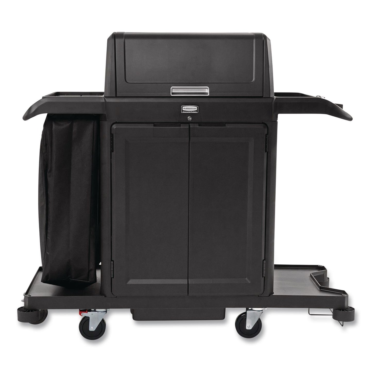 Locking Door Kit, for Rubbermaid Commercial 2202581/2202527/2202585, Resin, Black