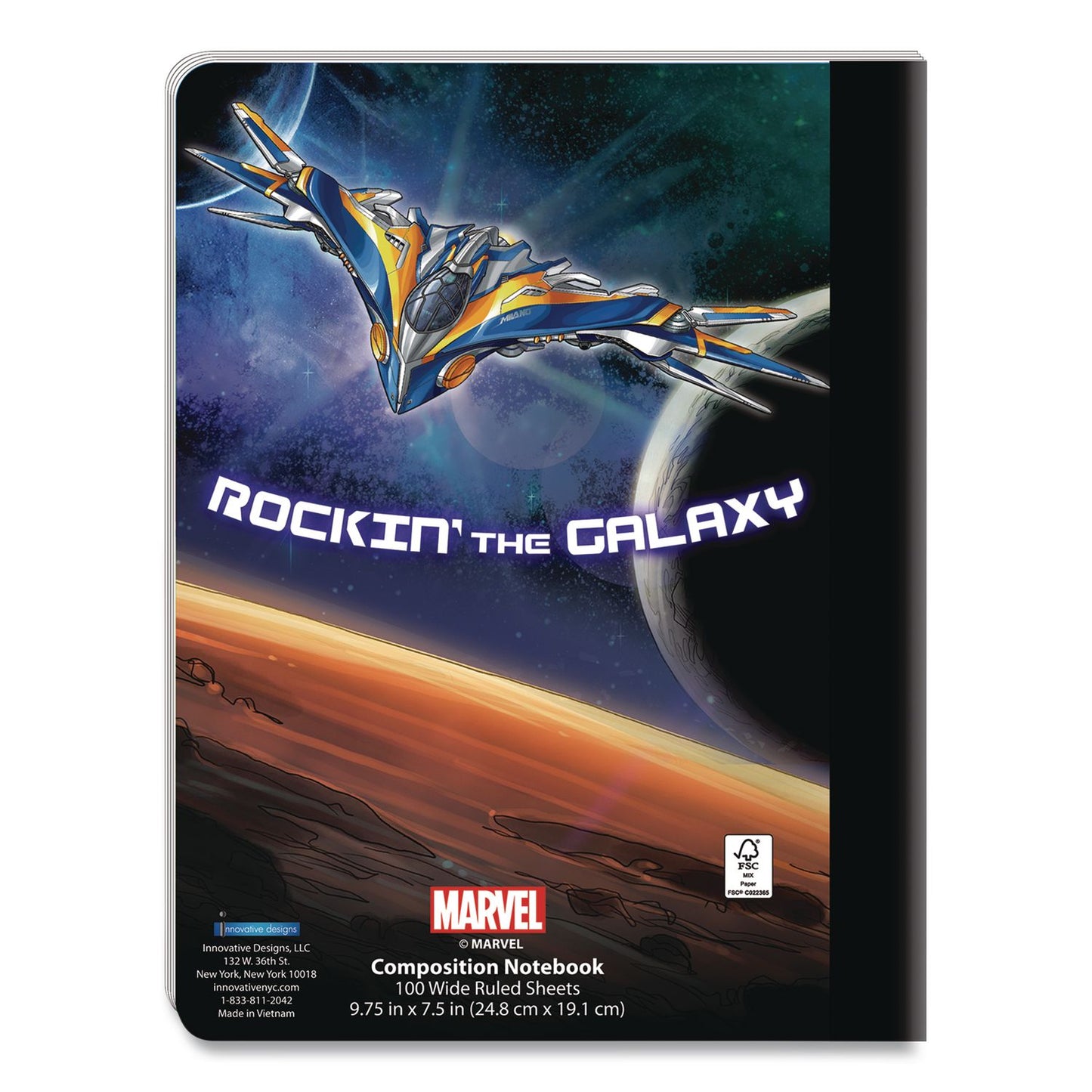 Licensed Composition Book, Marvel Avengers, Wide/Legal Rule, Multicolor Cover, (100) 9.75 x 7.5 Sheets