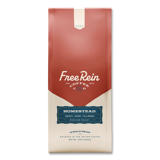 Whole Bean Coffee, Homestead, 12 oz Bag