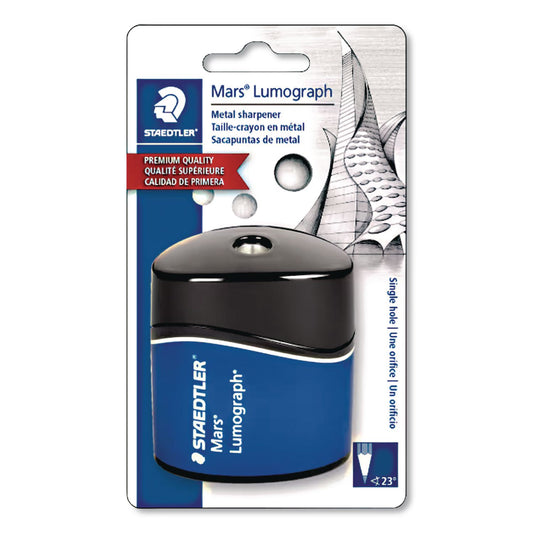 Mars Lumograph Manual Pencil Sharpener, 2.5", Blue