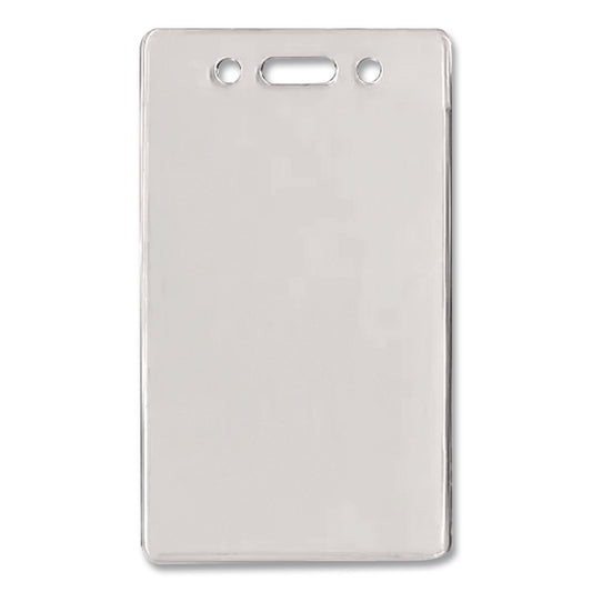 Proximity ID Badge Holders, Vertical, Clear 2.68" x 4.38" Holder, 2.38" x 3.63" Insert, 50/Pack