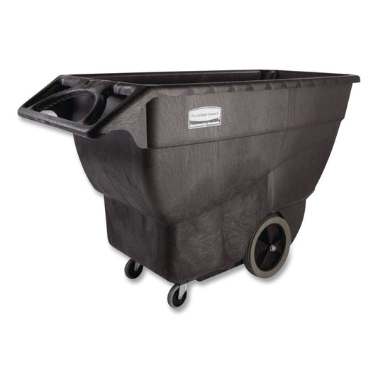 0.75 cu yd Structural Foam Tilt Truck, 600 lb Capacity, Black