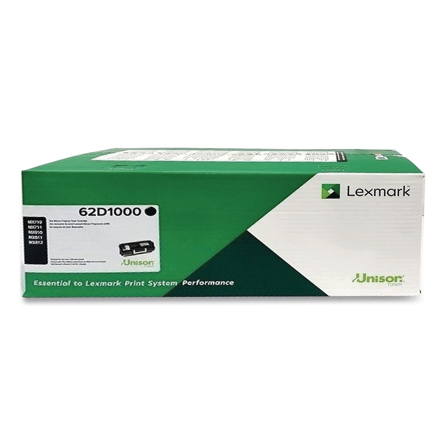 62d1000 Return Program Toner, 6,000 Page-Yield, Black