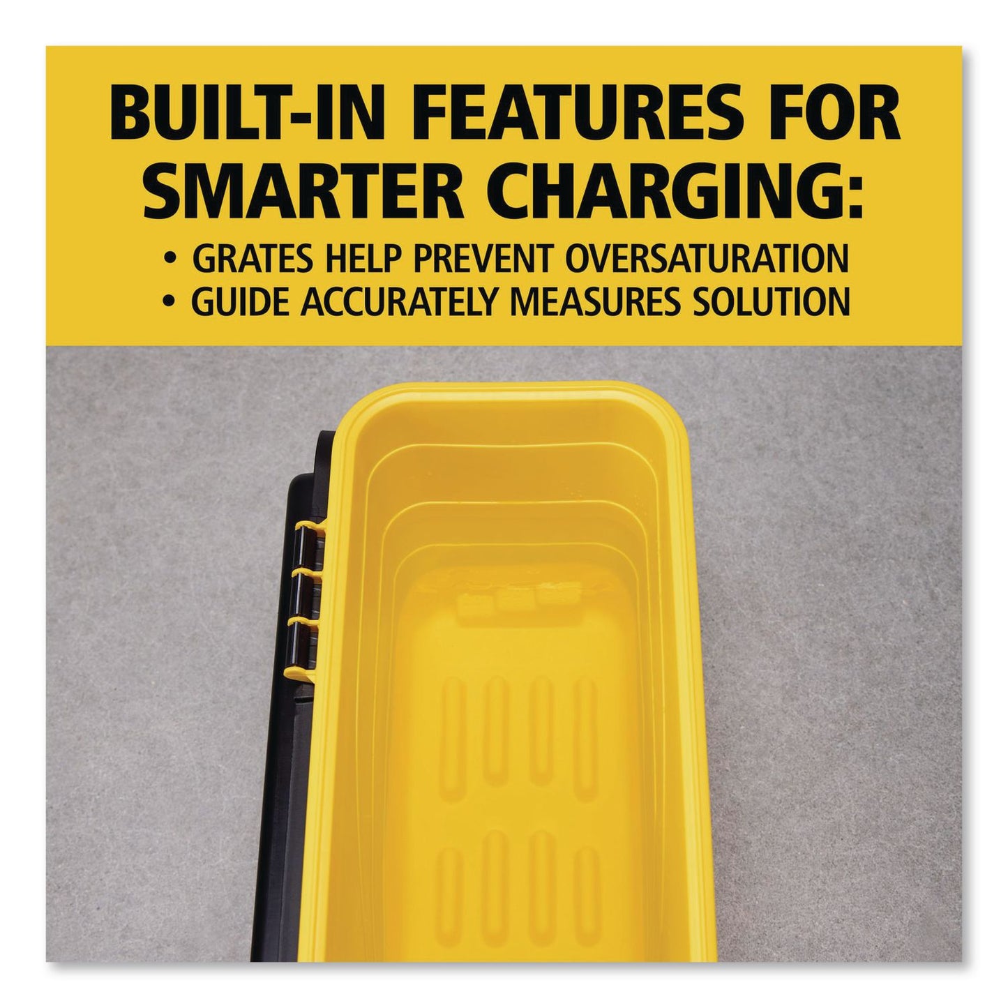 HYGEN Charging Bucket, 6.8 gal, Yellow