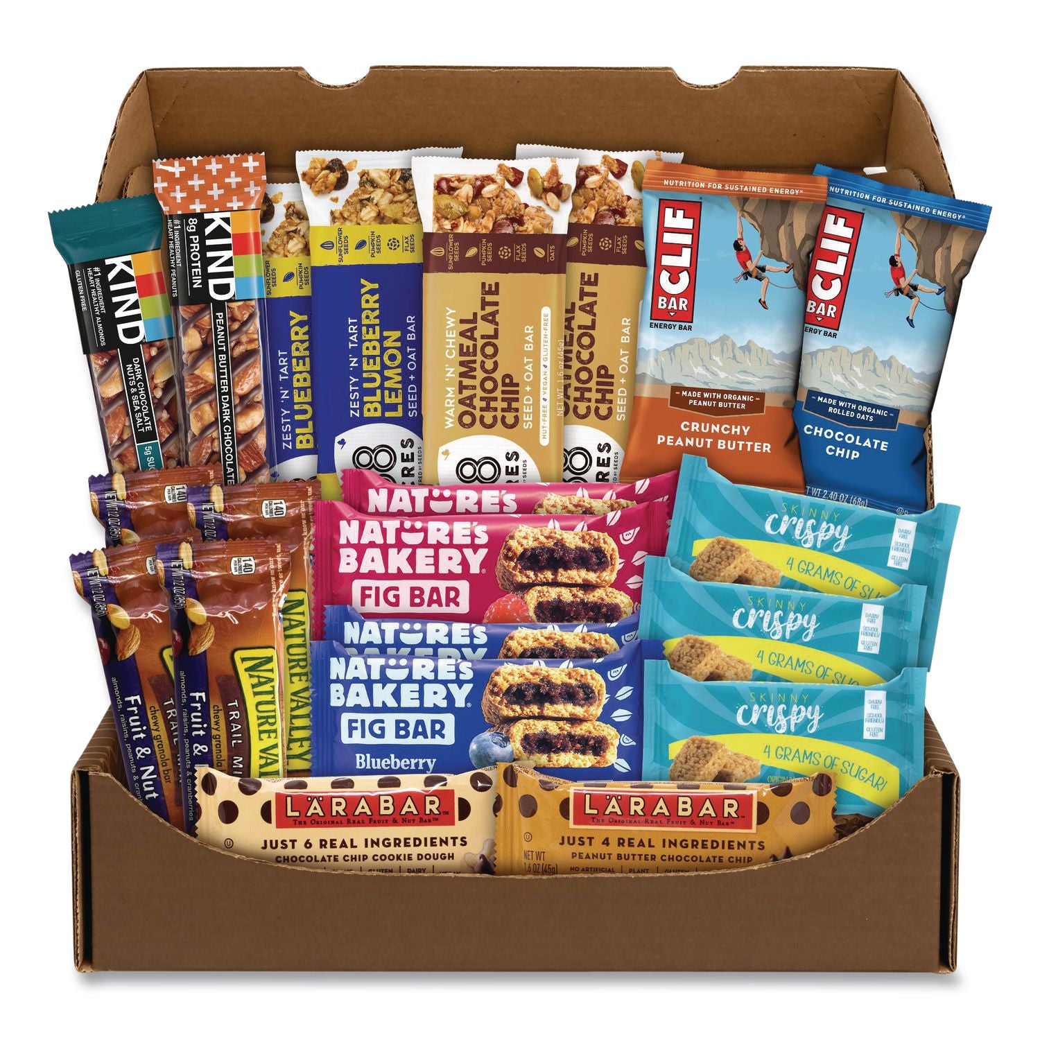 Healthy Snack Bar Box, 21 Assorted Snacks/Box
