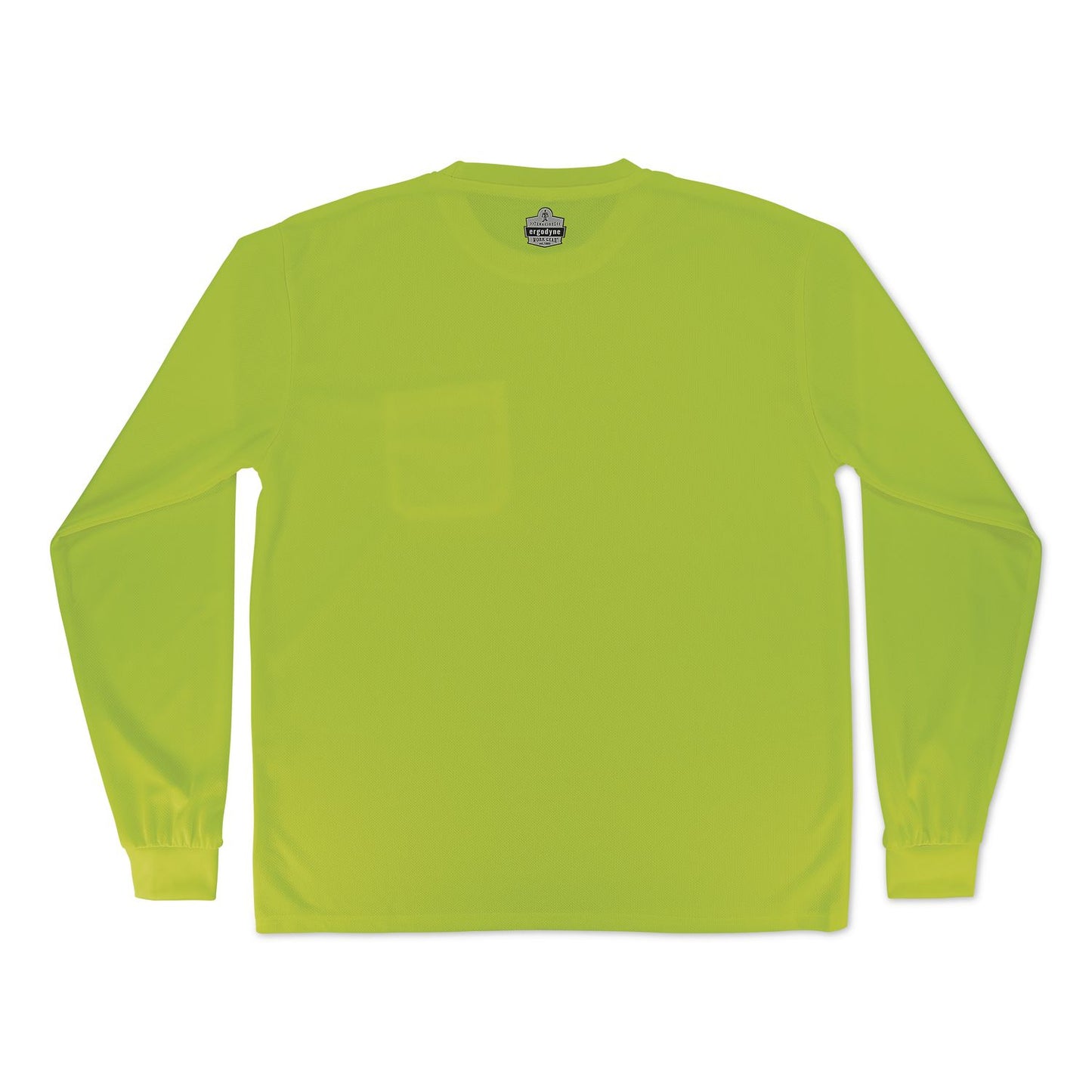 GloWear 8093 Non-Certified Essential Hi-Vis Long Sleeve T-Shirt, Medium, Lime