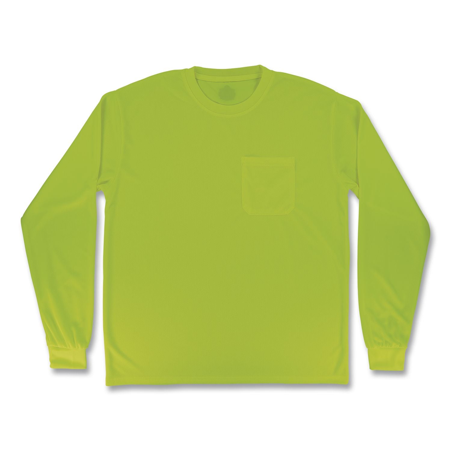 GloWear 8093 Non-Certified Essential Hi-Vis Long Sleeve T-Shirt, 3X-Large, Lime