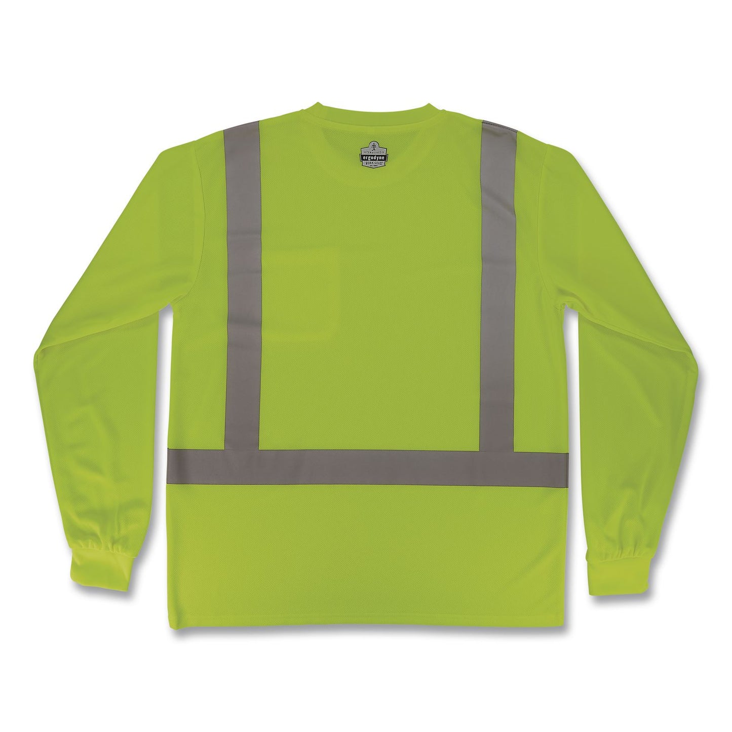 GloWear 8284 Class 2 Essential Hi-Vis Long Sleeve T-Shirt, X-Small, Lime