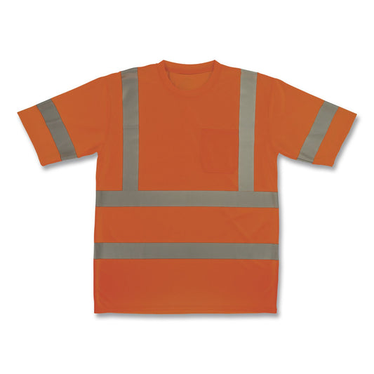 GloWear 8367 Class 3 Essential Hi-Vis T-Shirt, 5X-Large, Orange