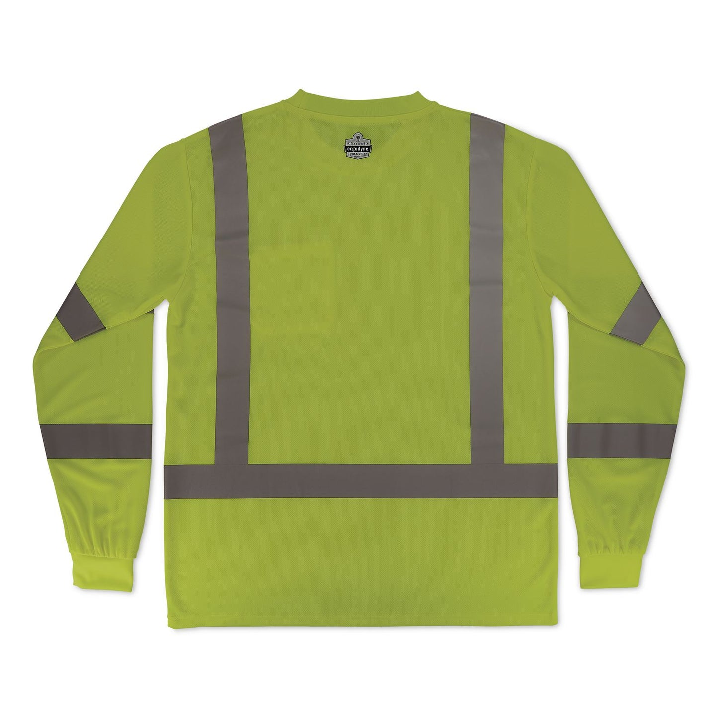 GloWear 8368 Class 3 Essential Hi-Vis Long Sleeve T-Shirt, Large, Lime