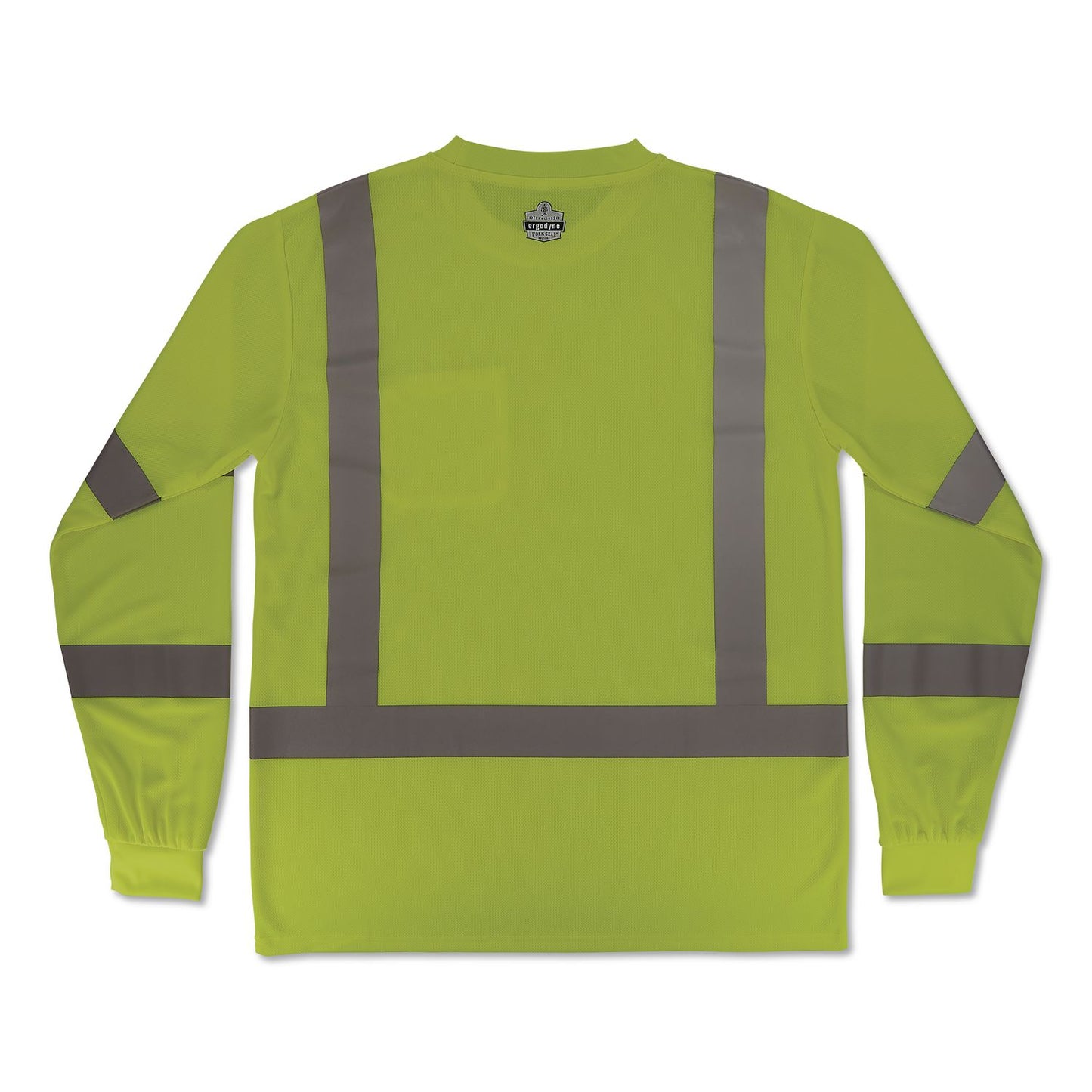 GloWear 8368 Class 3 Essential Hi-Vis Long Sleeve T-Shirt, 4X-Large, Lime