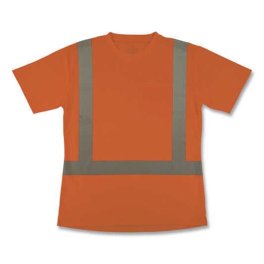 GloWear 8274 Class 2 Women's Essential Hi-Vis T-Shirt, Small, Orange