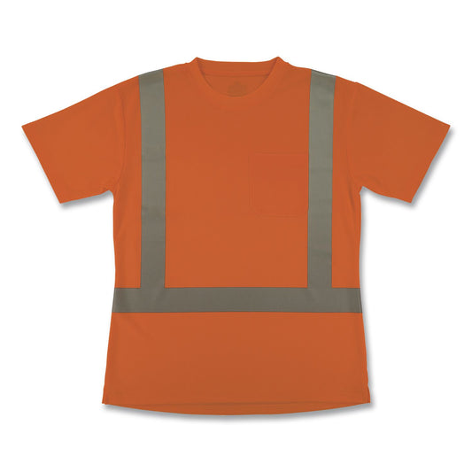 GloWear 8274 Class 2 Women's Essential Hi-Vis T-Shirt, Large, Orange