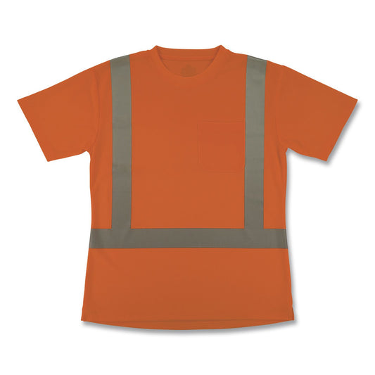 GloWear 8274 Class 2 Women's Essential Hi-Vis T-Shirt, X-Large, Orange