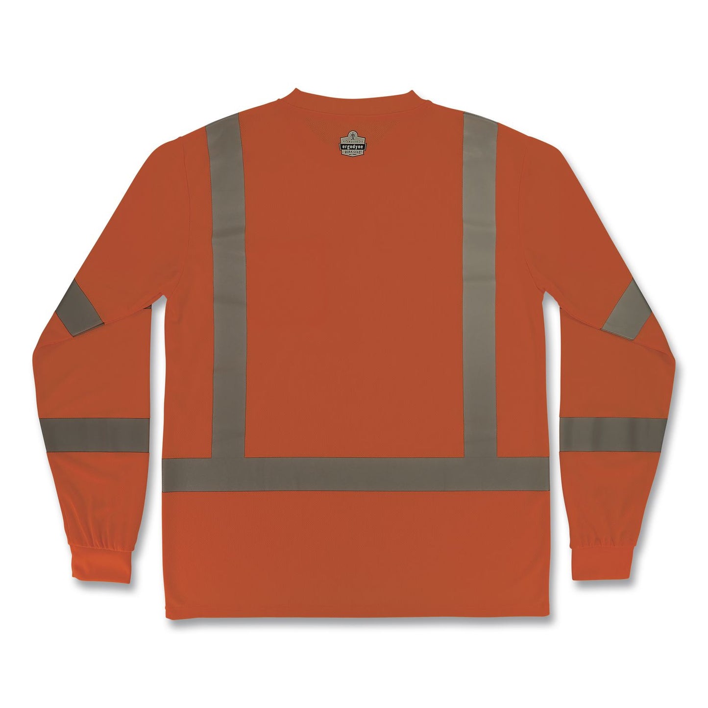 GloWear 8368 Class 3 Essential Hi-Vis Long Sleeve T-Shirt, 3X-Large, Orange