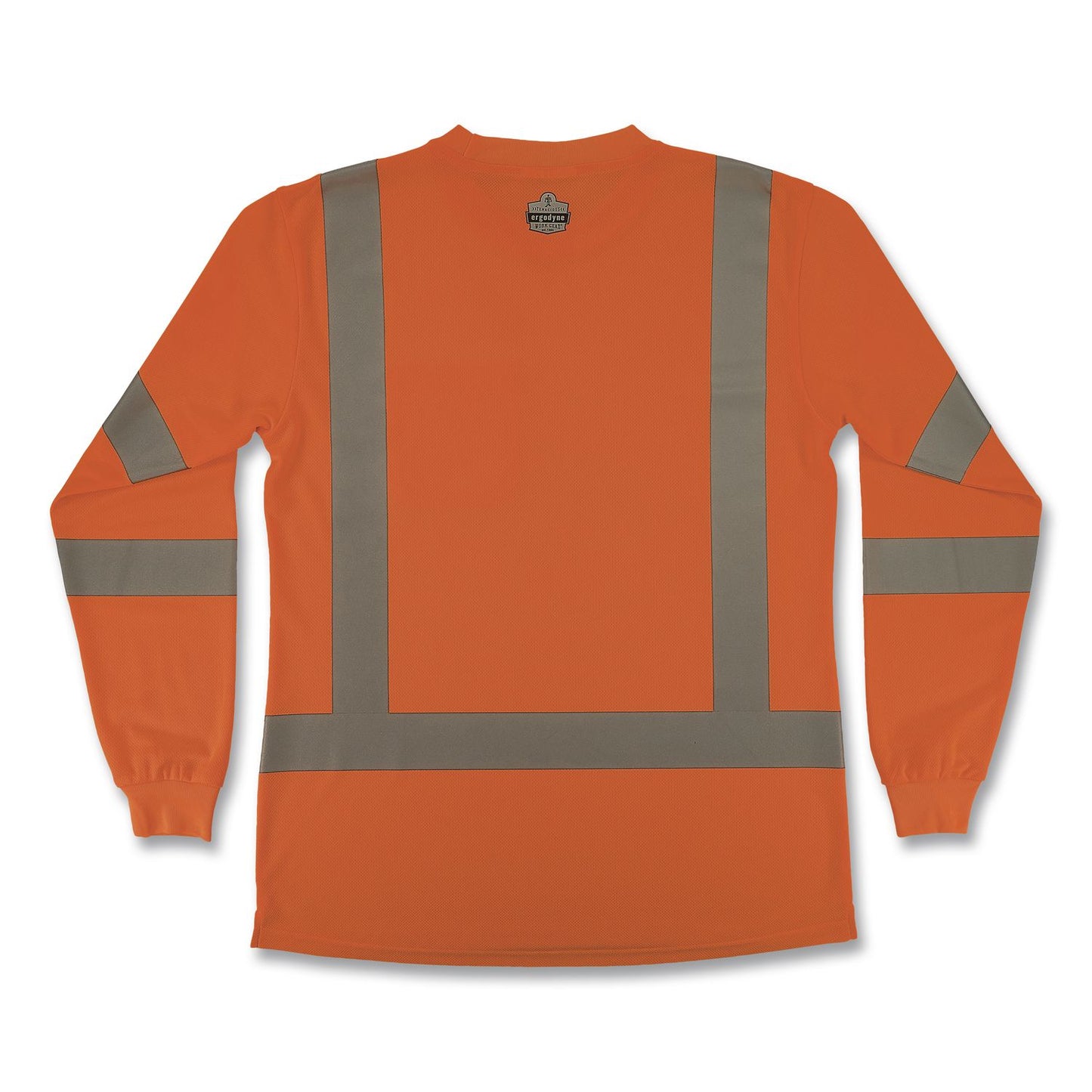 GloWear 8374 Class 3 Women's Essential Hi-Vis Long Sleeve T-Shirt, Large, Orange