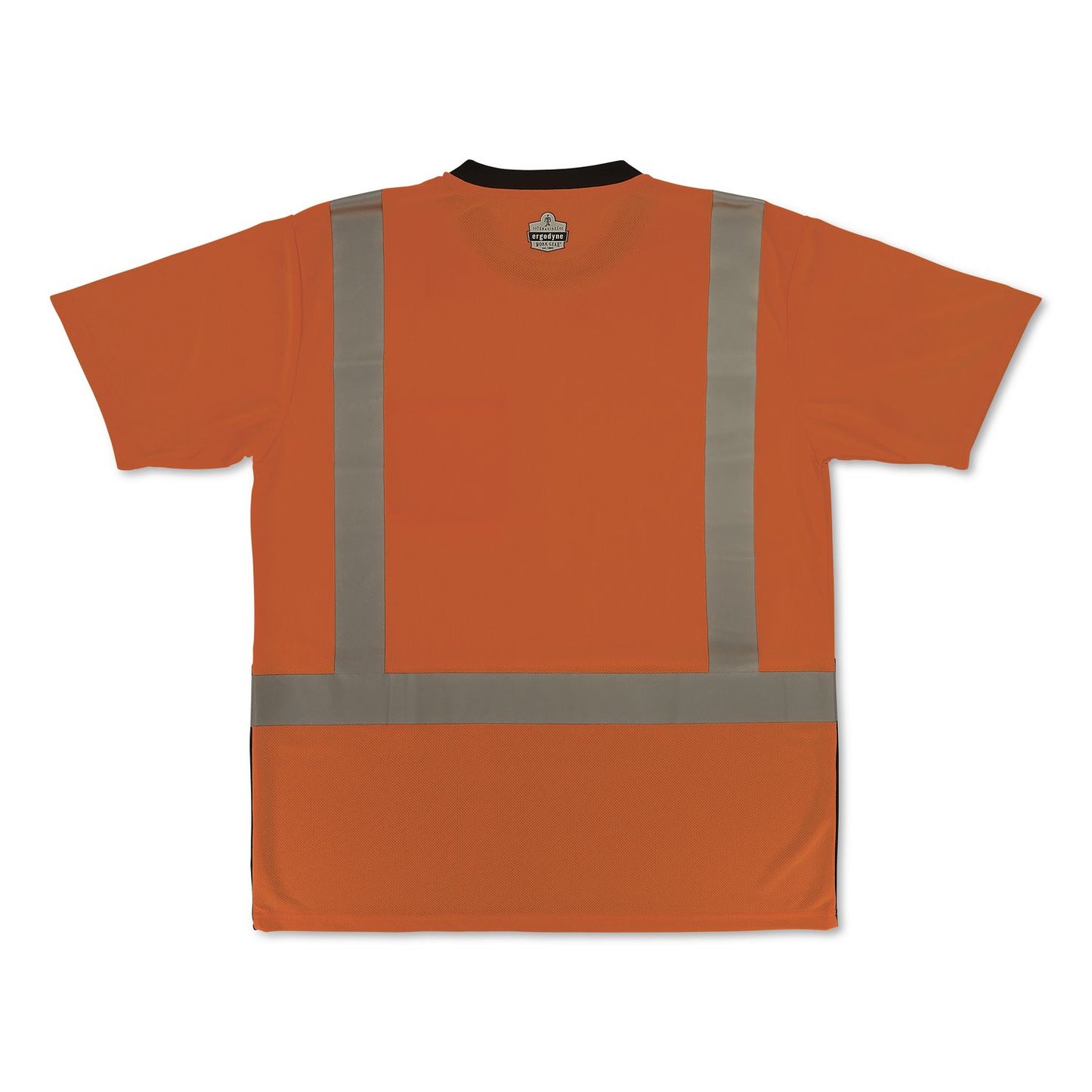 GloWear 8286BK Class 2 Essential Hi-Vis T-Shirt with Black Bottom, X-Large, Orange