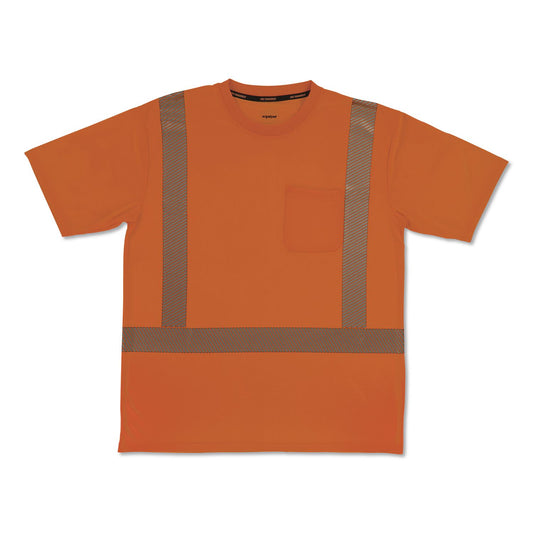 GloWear 8292 Class 2 Performance Hi-Vis T-Shirt, 5X-Large, Orange