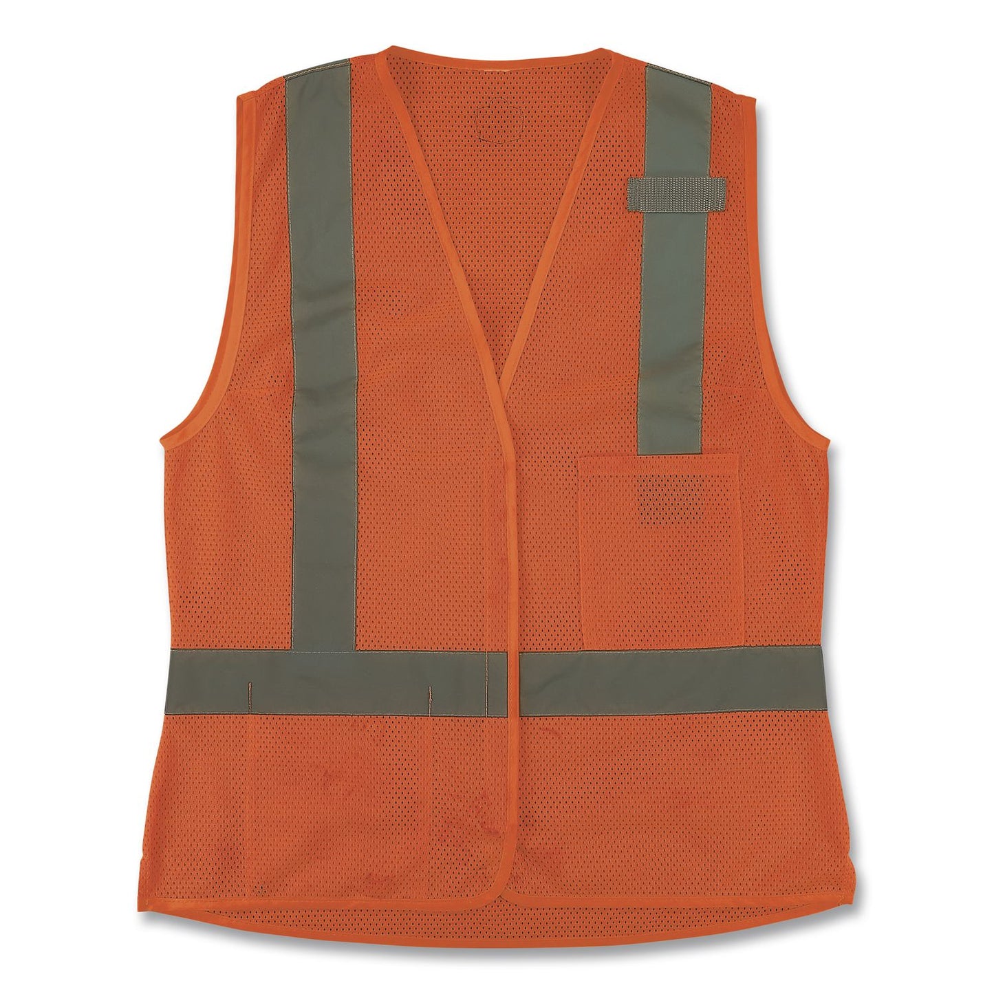 GloWear 8210HLW-S Class 2 Women's Hi-Vis Vest with Hook-and-Loop, Polyester, Small, Orange