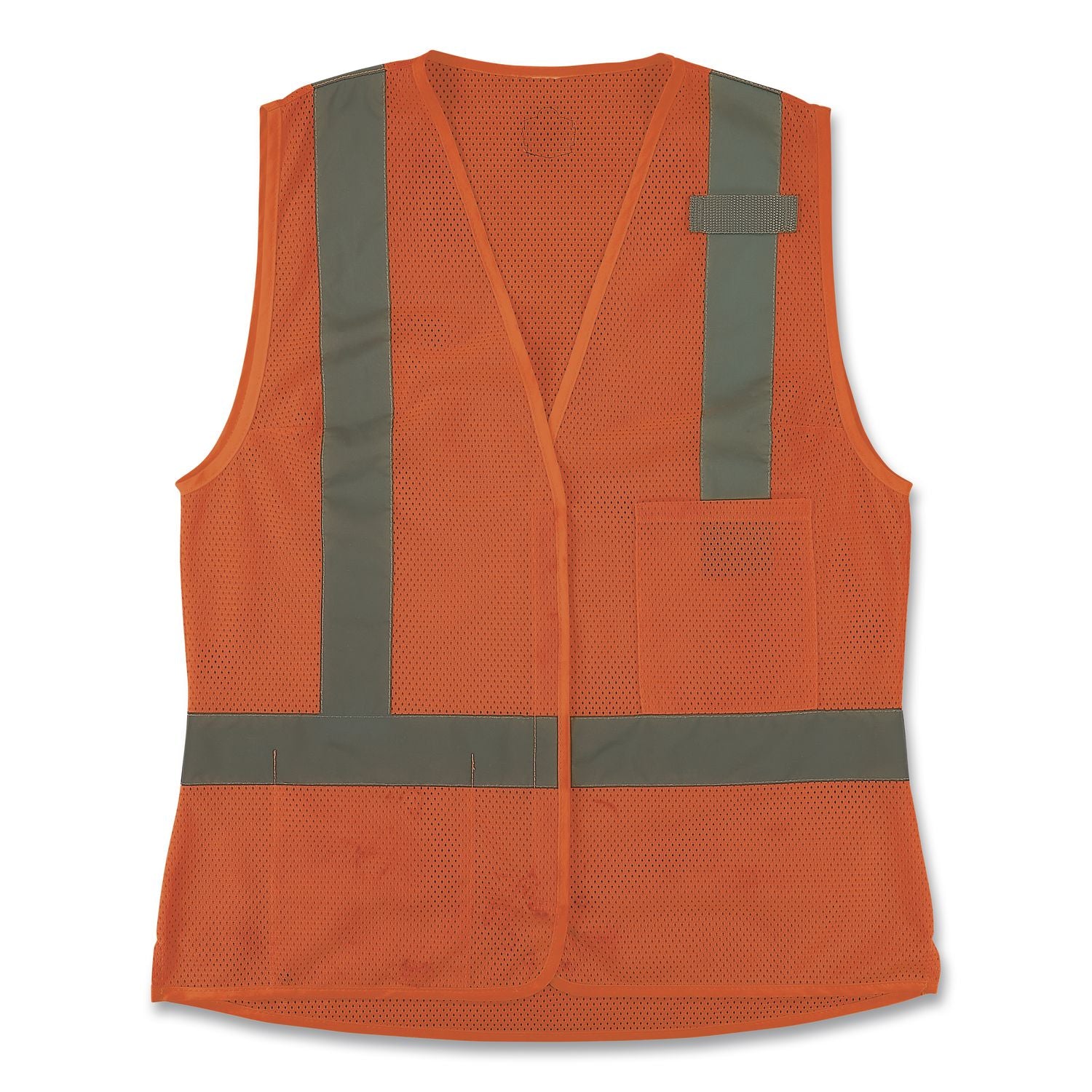 GloWear 8210HLW-S Class 2 Women's Hi-Vis Vest with Hook-and-Loop, Polyester, Medium, Orange