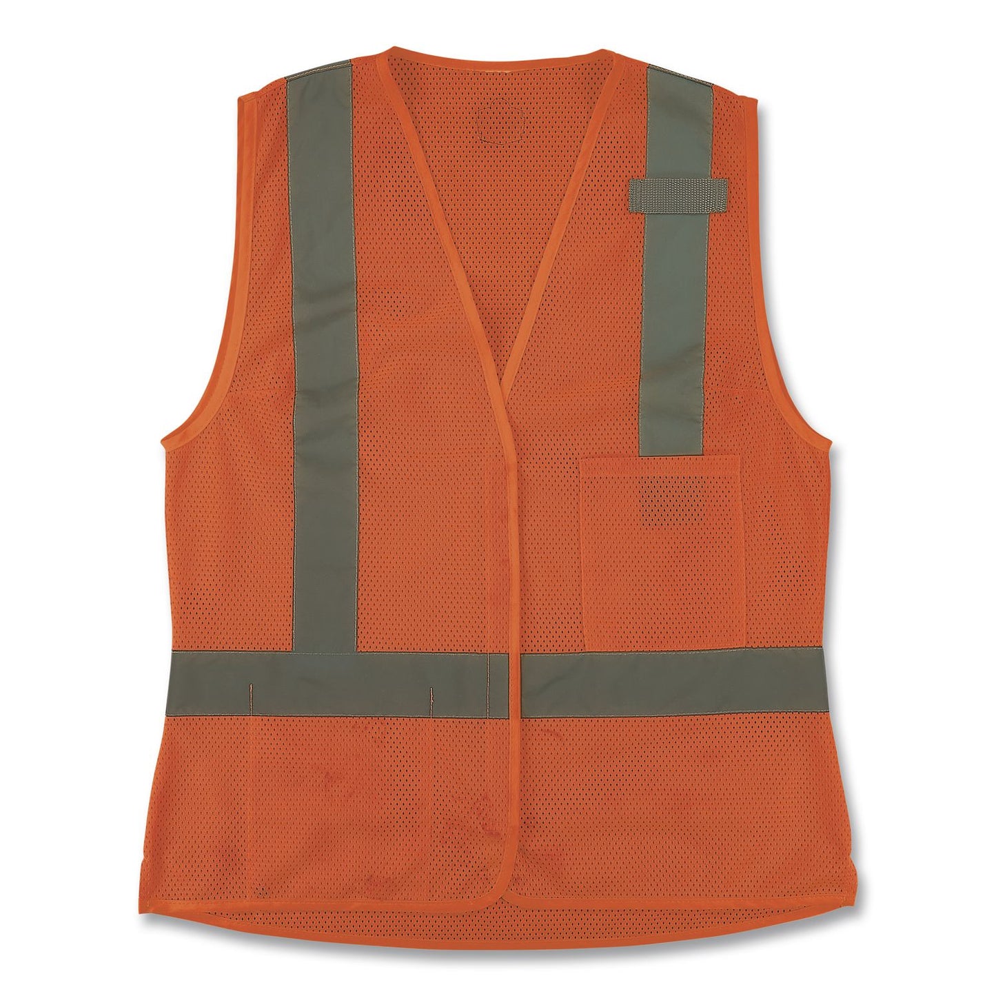 GloWear 8210HLW-S Class 2 Women's Hi-Vis Vest with Hook-and-Loop, Polyester, Large, Orange