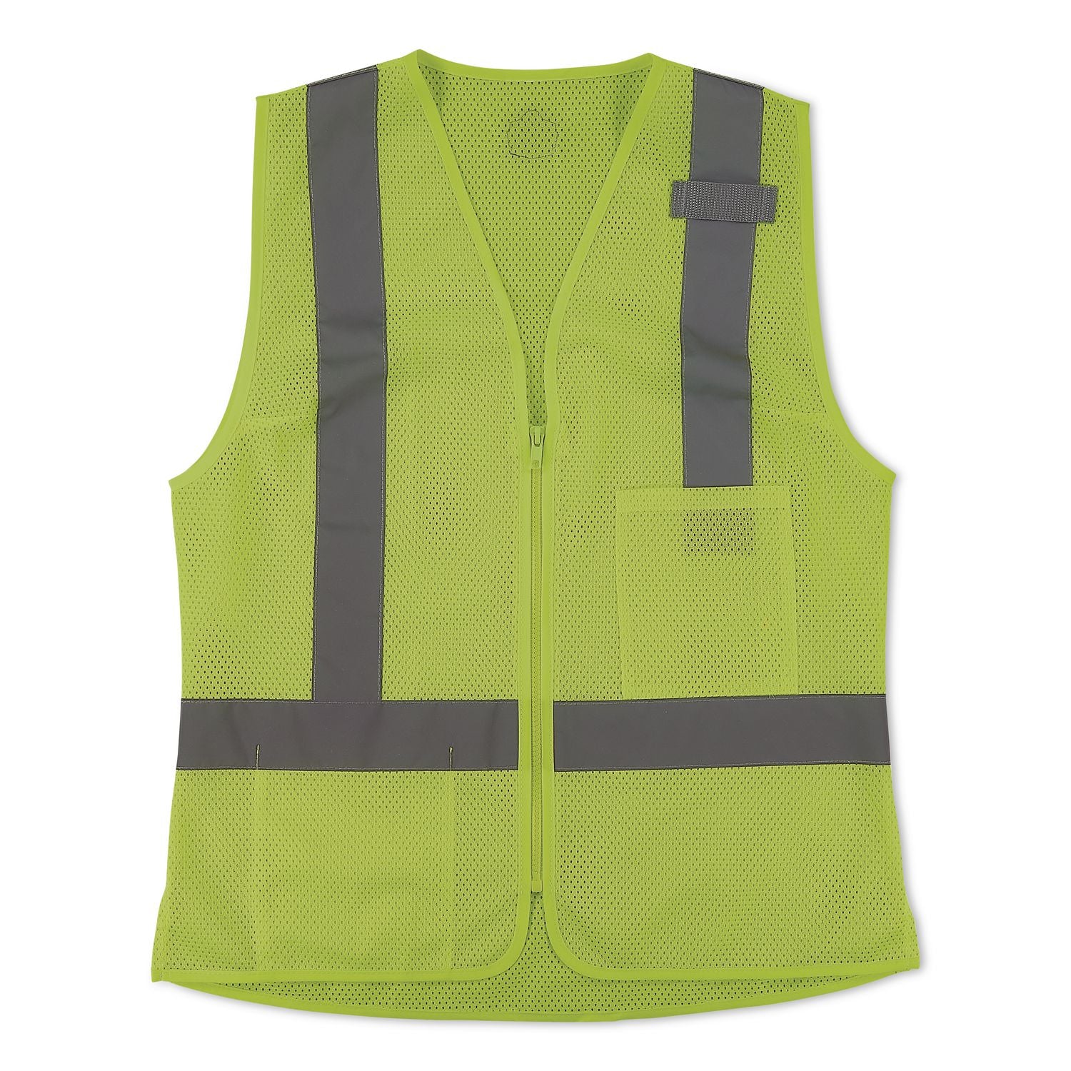 GloWear 8210ZW-S Class 2 Women's Hi-Vis Vest with Zipper, Polyester, 2X-Large, Lime