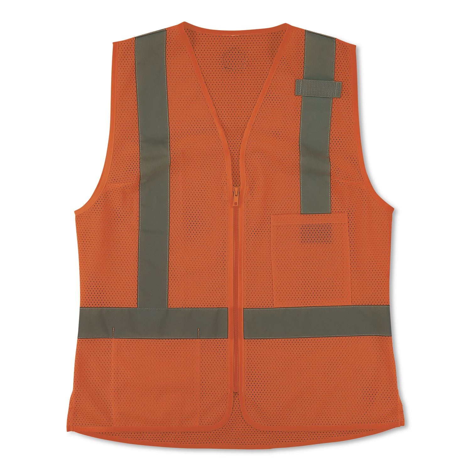 GloWear 8210ZW-S Class 2 Women's Hi-Vis Vest with Zipper, Polyester, Small, Orange