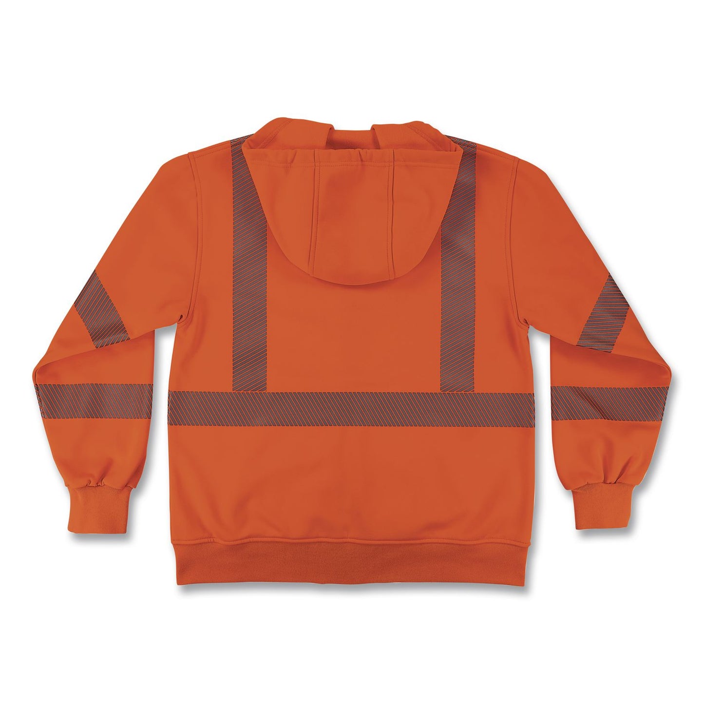 GloWear 8305W Class 3 Women's Performance Hi-Vis Hooded Zip-Up Sweatshirt, Medium, Orange