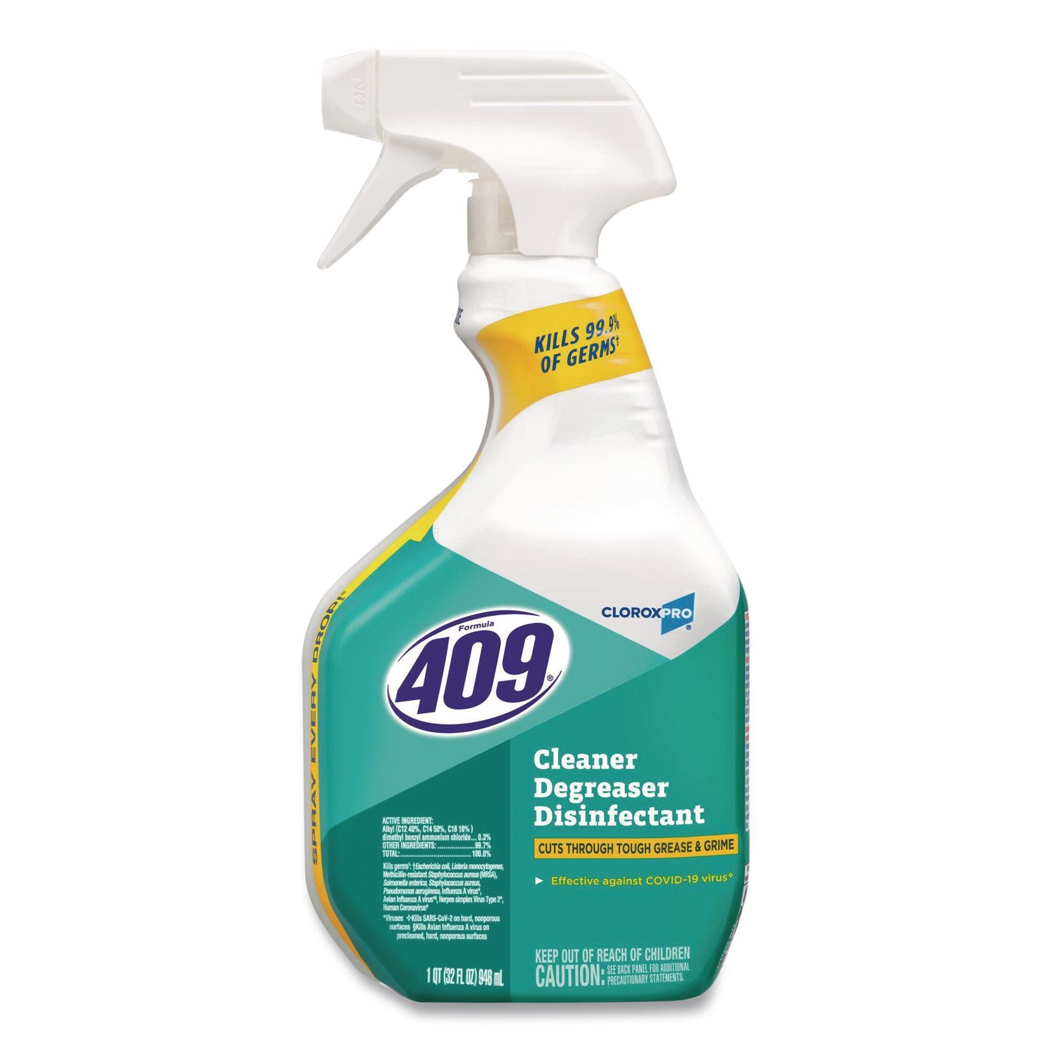 CloroxPro Cleaner Degreaser Disinfectant, 32 oz Smart Tube Spray Bottle