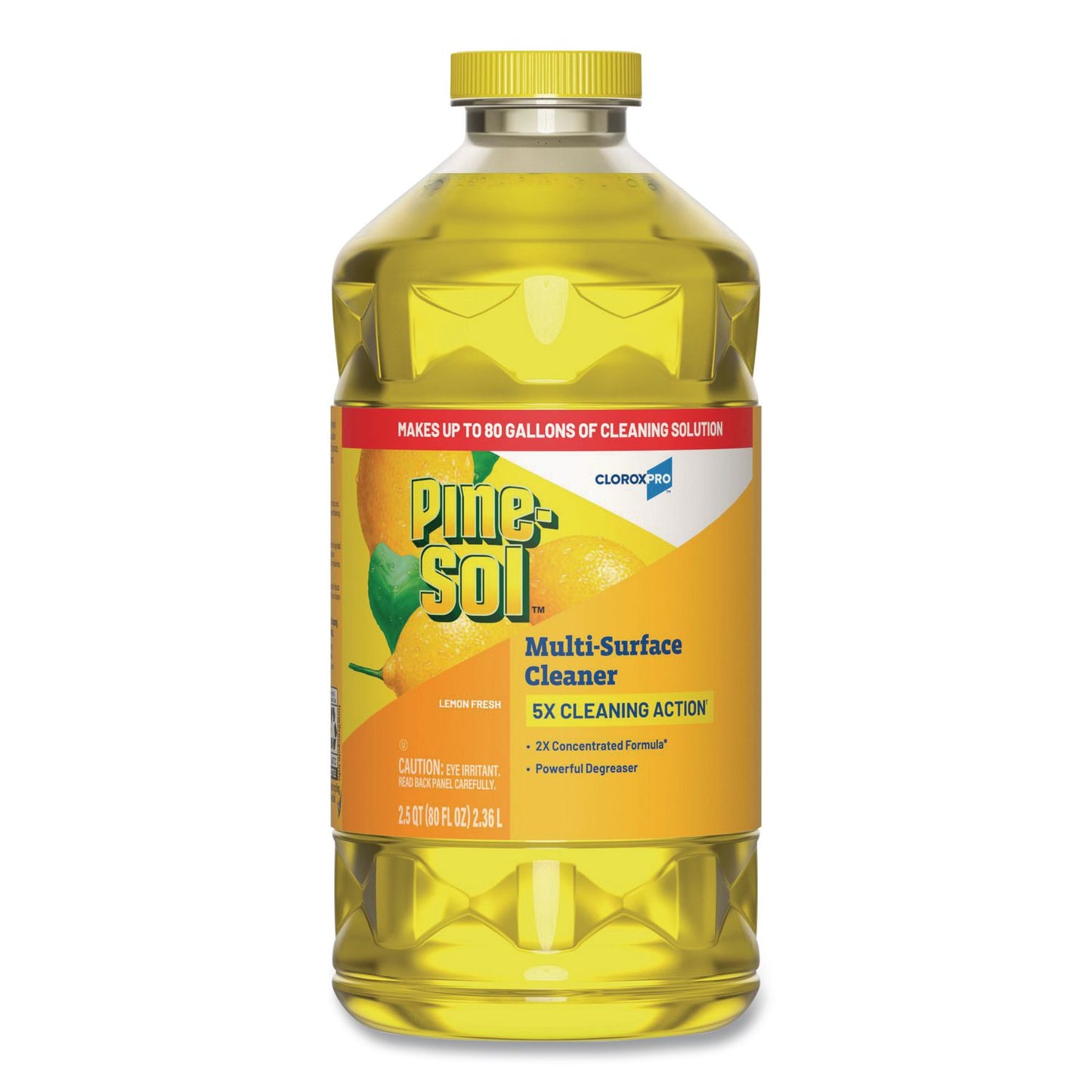 CloroxPro Multi-Surface Cleaner Concentrated, Lemon Fresh Scent, 80 oz Bottle