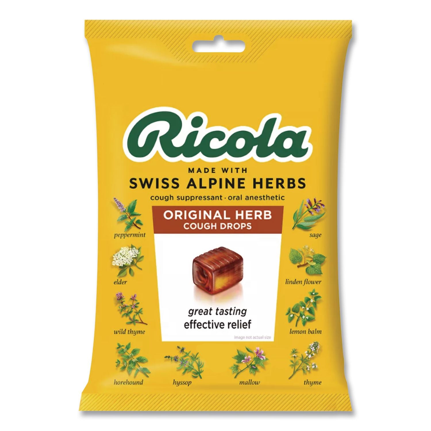 Cough Drops, Original Herb, 21 Drops/Pack