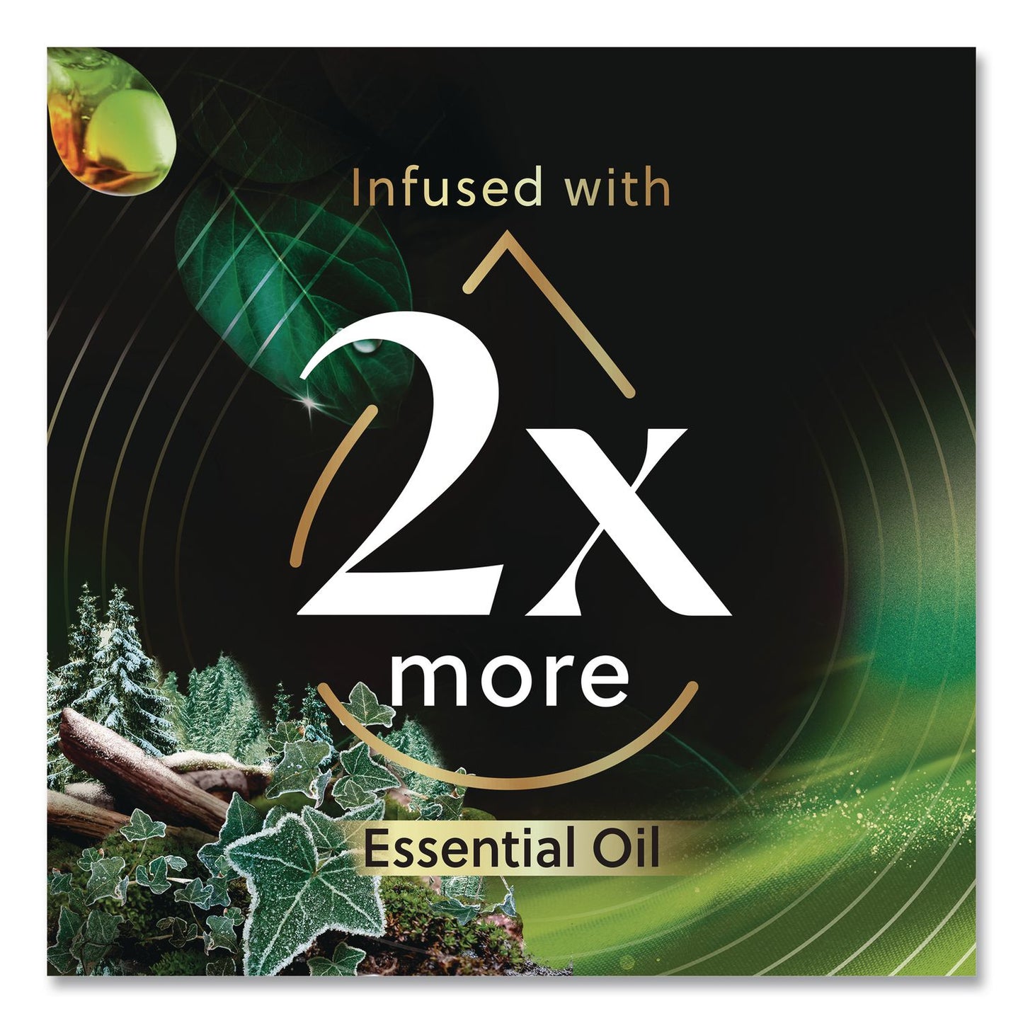 Vibrant Scented Oil Warmer Refill, Limited Edition, Winter Woods and Frosted Ivy, 0.67 oz, 2/Pack