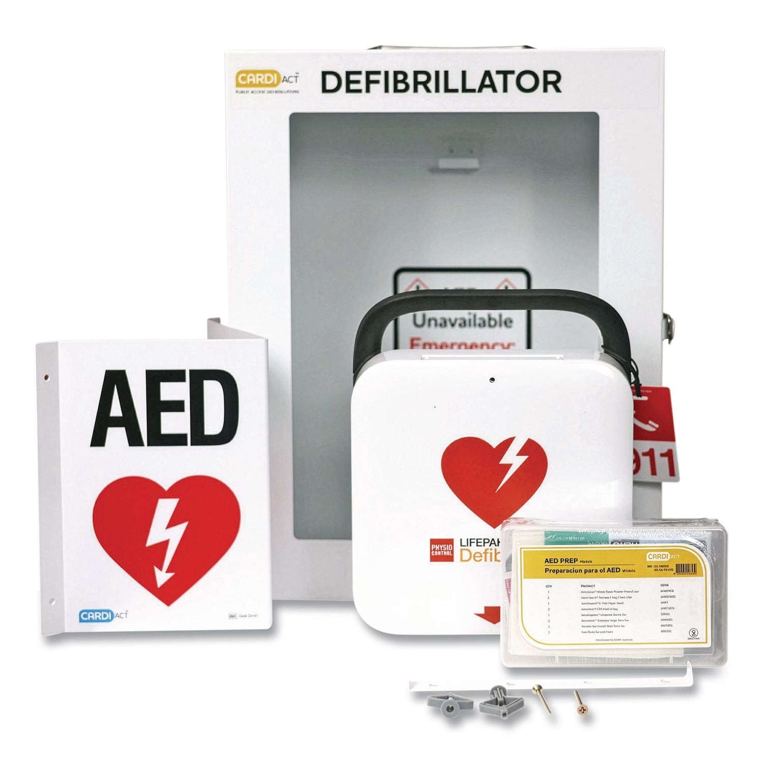 LIFEPAK CR2 Semi-Automatic, USB, English, Handle, Standard Cabinet