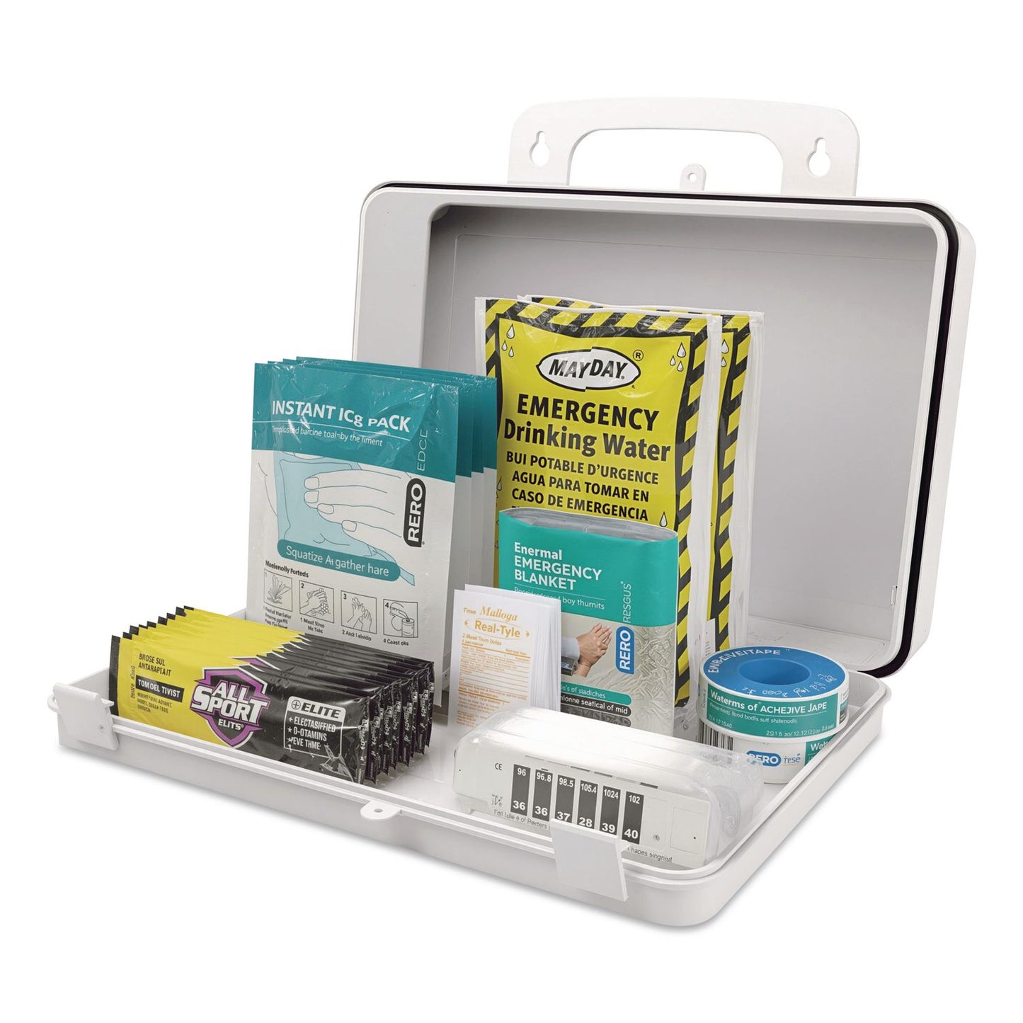 Heat Stress Kit - Medium Plastic Case, 12 Pieces