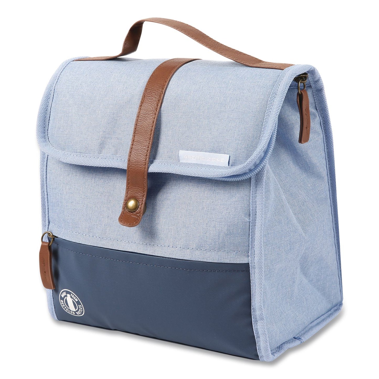 Eco Insulated Lunch Sack, 9" x 5.7" x 9.63", Blue