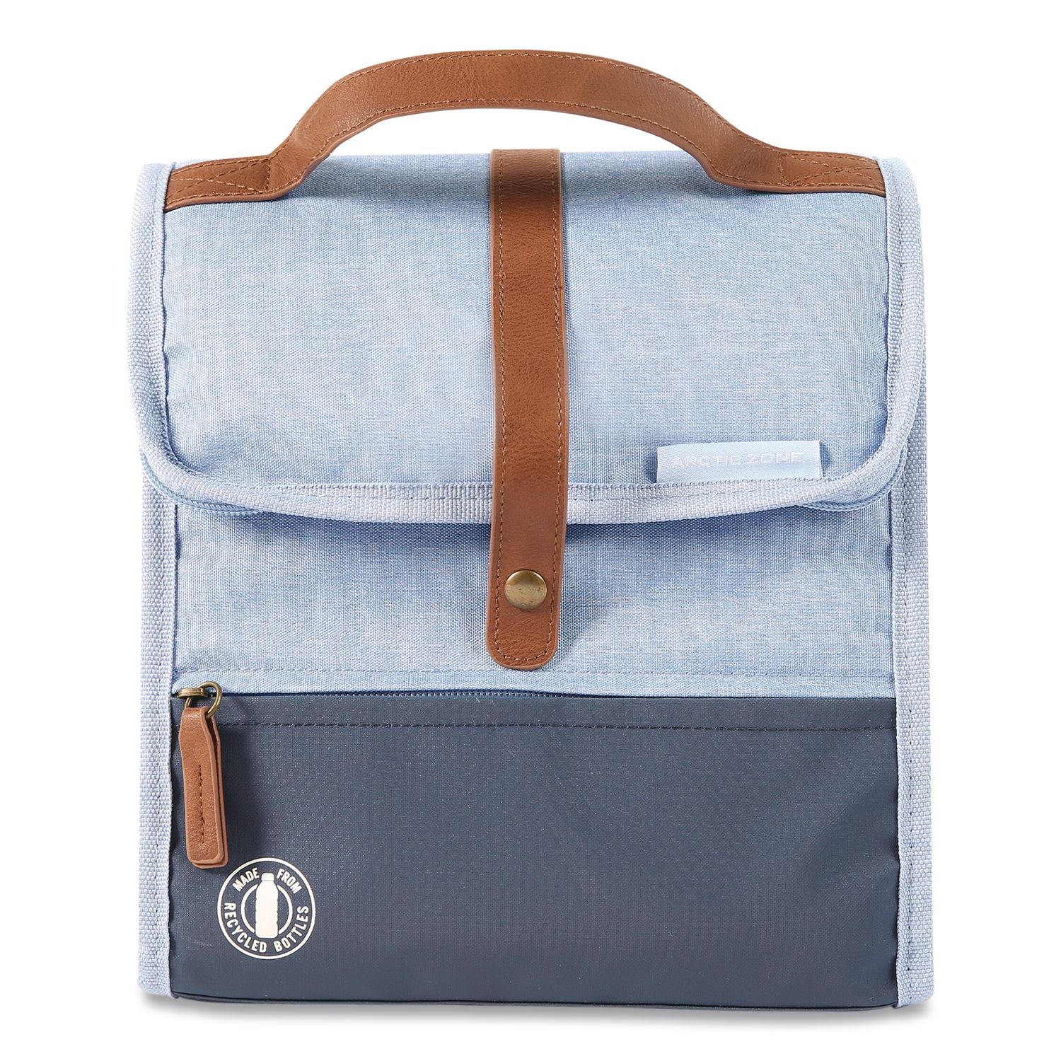 Eco Insulated Lunch Sack, 9" x 5.7" x 9.63", Blue