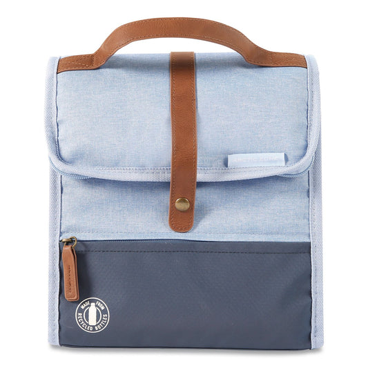 Eco Insulated Lunch Sack, 9" x 5.7" x 9.63", Blue