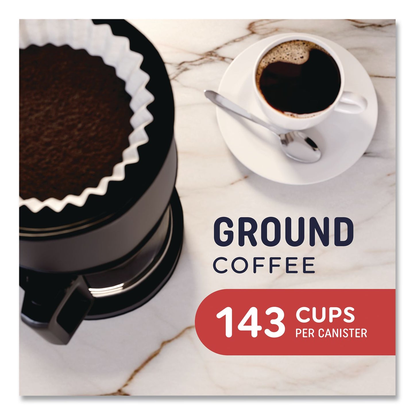 Ground Coffee, Medium Roast, 40.3 oz Canister
