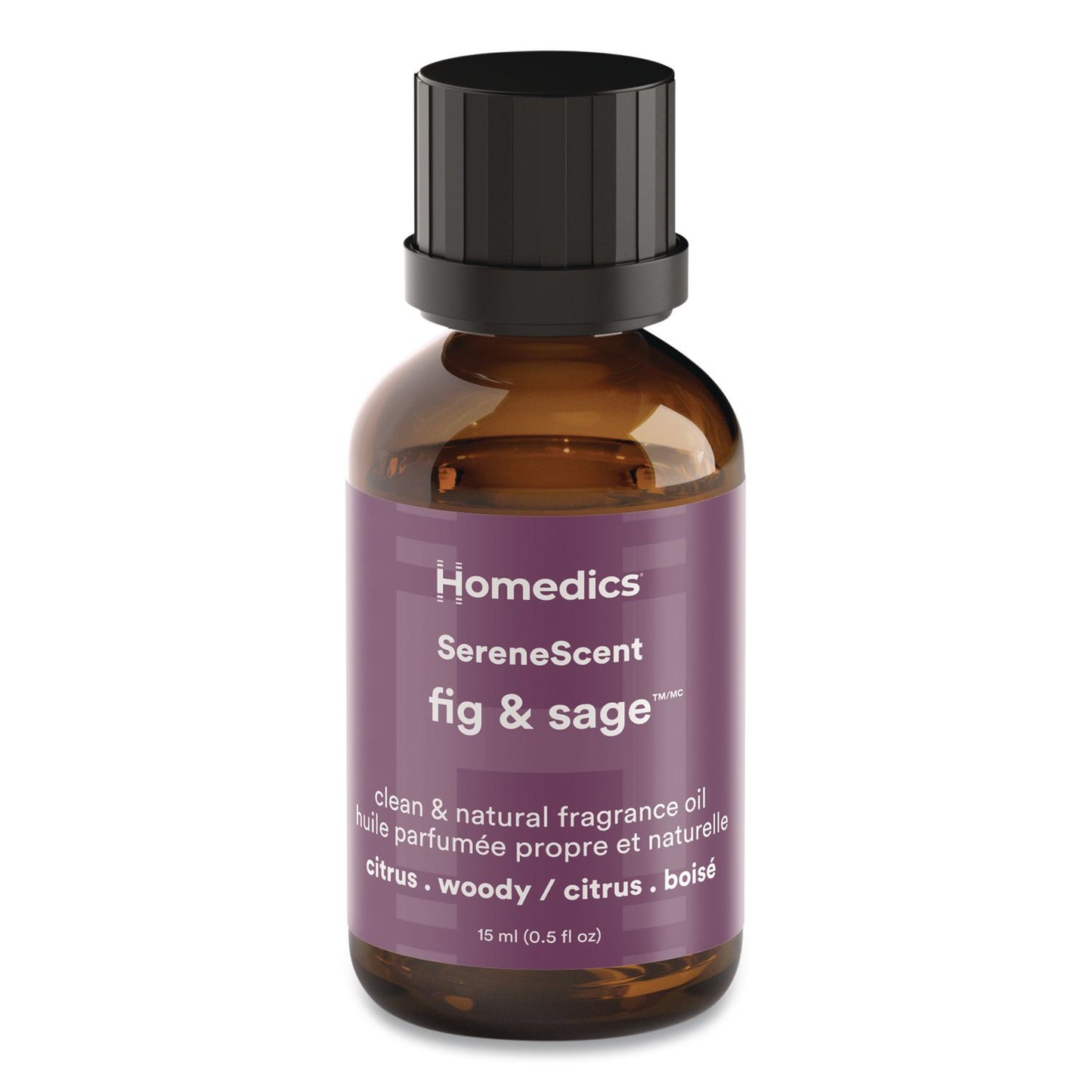 SereneScent Fig and Sage Essential Oil, 0.5 oz Bottle