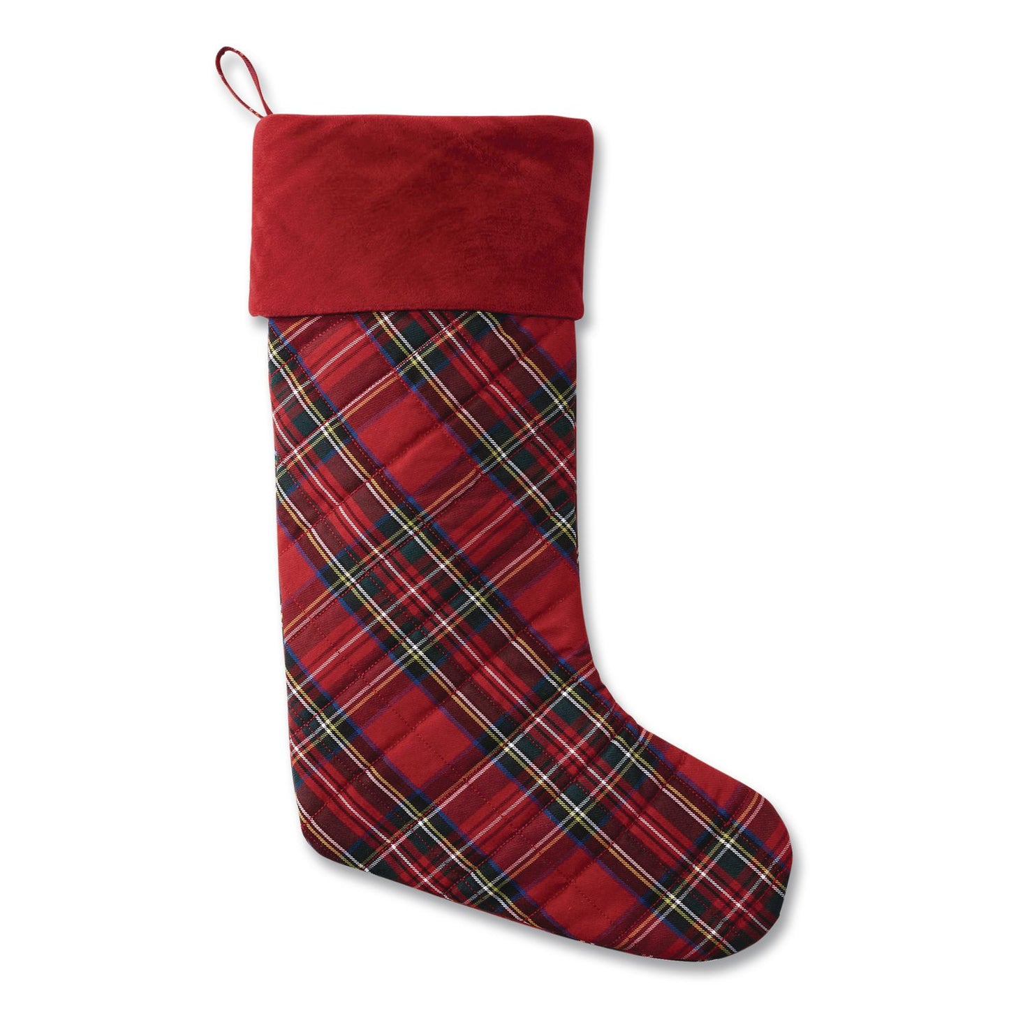 STOCKINGS,TARTAN,RED